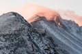 Sunrise on Longs Peak - Colorado Royalty Free Stock Photo