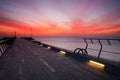 Sunrise on the Lorne Jetty Royalty Free Stock Photo