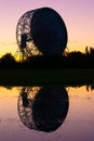 Sunrise at the Lovell Telescope at Jodrell Bank Cheshire Royalty Free Stock Photo