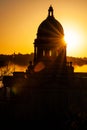 Sunrise + Low Fog Cover - Historic Kentucky State Capitol Building - Frankfort, Kentucky Royalty Free Stock Photo