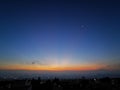 Sunrise in MÃÂ©xico City And Deep Blue Sky Royalty Free Stock Photo