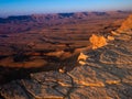 Beutiful Sunrise in ramon crater in Israel Royalty Free Stock Photo