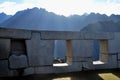 Sunrise through Machu Picchu windows