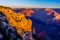 Sunrise at the Magnificent Grand Canyon in Arizona Royalty Free Stock Photo