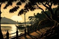 Sunrise on Malaysias Pangkor Island Royalty Free Stock Photo