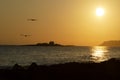 Sunrise at Malia, Crete Royalty Free Stock Photo