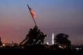 Sunrise at the Marine Corp Memorial Royalty Free Stock Photo