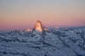Sunrise in Matterhorn Royalty Free Stock Photo