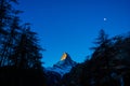 Sunrise on the matterhorn Mountian.