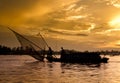 Sunrise on the Mekong river