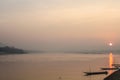 Sunrise on the Mekong River in Khong Chiam, Thailand