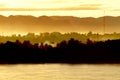 Sunrise at Mekong River,Thailand Royalty Free Stock Photo