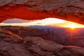 Mesa Arch in Canyonlands National Park near Moab, Utah, USA Royalty Free Stock Photo