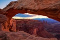 Mesa Arch in Canyonlands National Park near Moab, Utah, USA Royalty Free Stock Photo