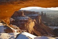 Sunrise at Mesa Arch, Canyonlands, Utah Royalty Free Stock Photo