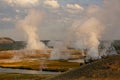 Sunrise at Midway Geyser Basin Royalty Free Stock Photo