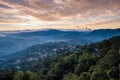 Sunrise at Mines View Park, Baguio, Philippines Royalty Free Stock Photo