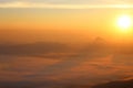 Sunrise and mist at Phu Kradung National Park