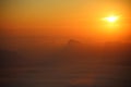 Sunrise and mist at Phu Kradung National Park