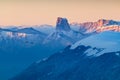 Sunrise on Mont Aiguille
