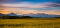 Sunrise and Mont Blanc