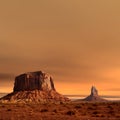 Sunrise Monument Valley Arizona Navajo Nation Royalty Free Stock Photo