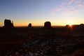 Sunrise Monument Valley Arizona Navajo Nation Royalty Free Stock Photo