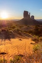 Sunrise at Monument Valley Tribal Park in the Arizona-Utah border, USA Royalty Free Stock Photo