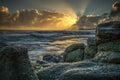 Sunrise at Mooloolaba beach