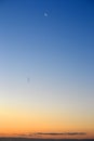 Sunrise and moon- Lakenheath England