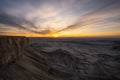 Sunrise at Moonscape Overlook in Utah at Capitol Reef National Park Royalty Free Stock Photo
