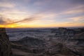 Sunrise at Moonscape Overlook in Utah Royalty Free Stock Photo