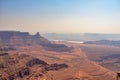 Sunrise morning at Dead Horse Point State Park. Fog beautiful landscape Royalty Free Stock Photo