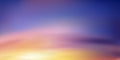 Sunrise in Morning with Orange,Yellow,Pink,Purple sky, Dramatic twilight landscape with Sunset in evening, Vector Romantic Sky