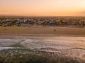Sunrise morning at the Venice beach in Los Angeles Royalty Free Stock Photo