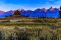 Sunrise at Moulton Barn Jackson Hole Royalty Free Stock Photo