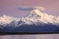 Sunrise on Mount Cook, New Zealand Royalty Free Stock Photo