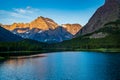 0000290_Sunrise on Mount Gould at Swiftcurrent Lake at Glacier National Park - Montana_2565 Royalty Free Stock Photo