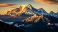 Sunrise on Mount Kanchenjunga in Sikkim