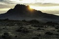 sunrise mount mawenzi 5 Royalty Free Stock Photo