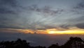 Sunrise Mount Slamet Central Java Royalty Free Stock Photo