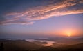 Sunrise on mountain jahorina Royalty Free Stock Photo