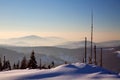 Sunrise in mountains