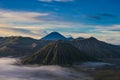 Sunrise Mountains.Asia Nature Morning Volcano Viewpoint.Mountain Trekking,Wild View Landscape.Nobody photo.Horizontal