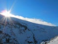 Sunrise in the mountains of Khakassia