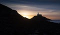 Sunrise at Mumbles Lighthouse Royalty Free Stock Photo