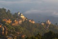 Sunrise in Nagarkot in the Kathmandu Valley. Royalty Free Stock Photo