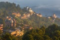 Sunrise in Nagarkot in the Kathmandu Valley. Royalty Free Stock Photo