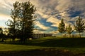 Sunrise near Laugarvatn lake, south Iceland