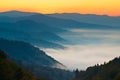 Sunrise at Newfound Gap Royalty Free Stock Photo